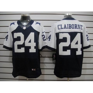 nike nfl jerseys dallas cowboys #24 claiborne blue(Elite thankgivings)