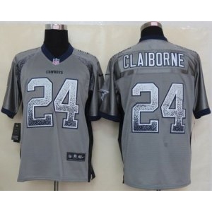 nike nfl jerseys dallas cowboys #24 morris claiborne grey[Elite drift fashion]