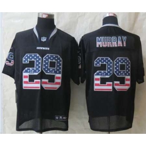 nike nfl jerseys dallas cowboys #29 deMarco murray black[Elite USA flag fashion]