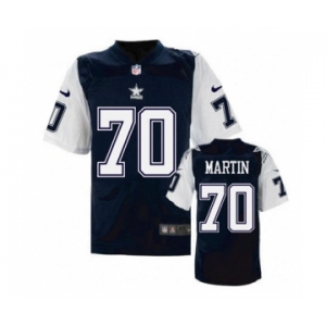 nike nfl jerseys dallas cowboys #70 Zack Martin Throwback Blue[Elite]