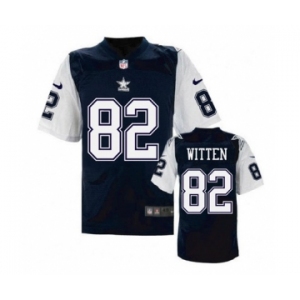 nike nfl jerseys dallas cowboys #82 Jason Witten Throwback Blue[Elite]
