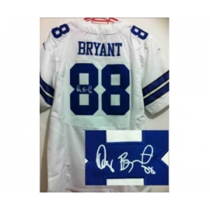 nike nfl jerseys dallas cowboys #88 bryant white[Elite signature]