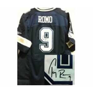 nike nfl jerseys dallas cowboys #9 romo black[Elite signature]