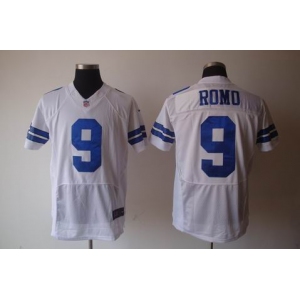 nike nfl jerseys dallas cowboys #9 romo grey white[elite]