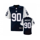 nike nfl jerseys dallas cowboys #90 Demarcus Lawrence Throwback Blue[Elite]