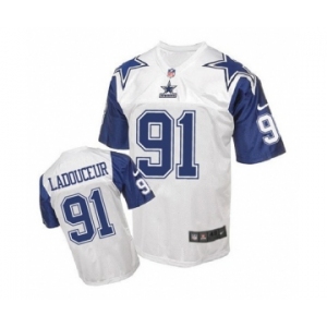 nike nfl jerseys dallas cowboys #91 L.P. Ladouceur Throwback white[Elite]
