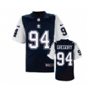 nike nfl jerseys dallas cowboys #94 Randy Gregory Throwback Blue[Elite]