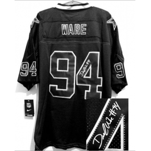 nike nfl jerseys dallas cowboys #94 ware black[Elite lights out signature]