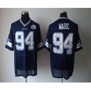 nike nfl jerseys dallas cowboys #94 ware blue[Elite 50th Patch]