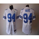 nike nfl jerseys dallas cowboys #94 ware white[Elite 50th Patch]