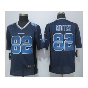 2015 new nike dallas cowboys #82 witten navy blue strobe jerseys[limited]