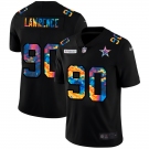 Dallas Cowboys #90 Demarcus Lawrence Men's Nike Multi-Color Black 2020 NFL Crucial Catch Vapor Untouchable Limited Jersey