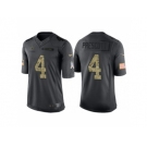 Men Dallas Cowboys #4 Dak Prescott Anthracite Camo 2016 Salute to Service Limited Jersey