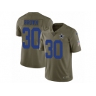 Men Nike Dallas Cowboys #30 Anthony Brown Limited Olive 2017 Salute to Service NFL Jersey