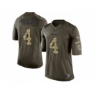 Men Nike Dallas Cowboys #4 Dak Prescott Green Men's Stitched NFL Limited Salute To Service Jersey