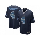 Men Nike Dallas Cowboys #4 Dak Prescott Limited Navy Blue Strobe NFL Jersey