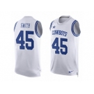 Men Nike Dallas Cowboys #45 Rod Smith Limited White Player Name & Number Tank Top NFL Jersey