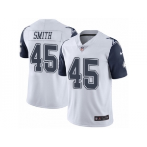 Men Nike Dallas Cowboys #45 Rod Smith Limited White Rush Vapor Untouchable NFL Jersey