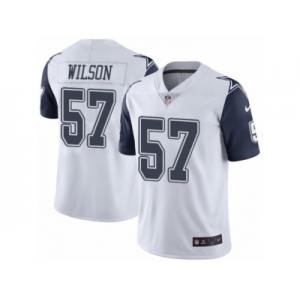 Men Nike Dallas Cowboys #57 Damien Wilson Limited White Rush Vapor Untouchable NFL Jersey