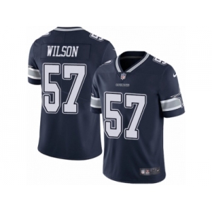 Men Nike Dallas Cowboys #57 Damien Wilson Navy Blue Team Color Vapor Untouchable Limited Player NFL Jersey