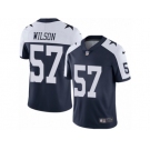 Men Nike Dallas Cowboys #57 Damien Wilson Navy Blue Throwback Alternate Vapor Untouchable Limited Player NFL Jersey