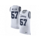 Men Nike Dallas Cowboys #57 Damien Wilson White Rush Player Name & Number Tank Top NFL Jersey