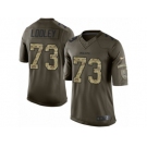 Men Nike Dallas Cowboys #73 Joe Looney Limited Olive 2017 Salute to Service NFL Jersey