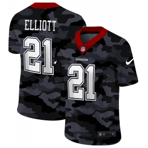 Men Nike Dallas cowboys #21 Elliott 2020 Nike Camo Salute to Service Limited