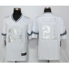 Men Nike Dallas cowboys #21 Ezekiel Elliott Platinum White Limited Jerseys