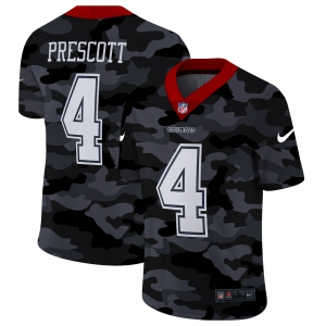 Men Nike Dallas cowboys #4 Prescott 2020 Nike Camo Salute to Service Limited