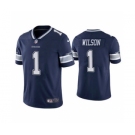 Men's Dallas Cowboys #1 Cedrick Wilson Navy Vapor Limited Stitched Football Jersey