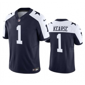 Men's Dallas Cowboys #1 Jayron Kearse Navy White 2023 F.U.S.E. Vapor Limited Football Stitched Jersey