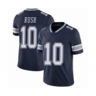 Men's Dallas Cowboys #10 Cooper Rush Navy Vapor Limited Stitched Jersey