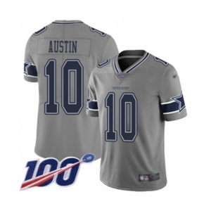 Men's Dallas Cowboys #10 Tavon Austin Limited Gray Inverted Legend 100th Season Football Jersey
