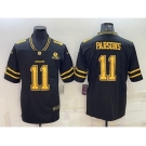 Men's Dallas Cowboys #11 Micah Parsons Black Gold Edition With 1960 Patch Limited Stitched Football Jersey