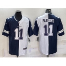 Men's Dallas Cowboys #11 Micah Parsons Blue White Two Tone 2021 Vapor Untouchable Stitched NFL Nike Limited Jersey