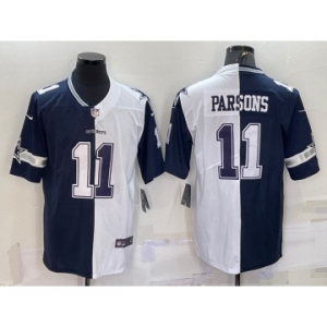 Men's Dallas Cowboys #11 Micah Parsons Blue White Two Tone 2021 Vapor Untouchable Stitched NFL Nike Limited Jersey