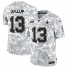 Men's Dallas Cowboys #13 Michael Gallup 2024 F.U.S.E Arctic Camo Salute To Service Limited Stitched Football Jersey