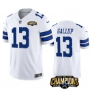 Men's Dallas Cowboys #13 Michael Gallup White 2023 F.U.S.E. NFC East Champions Patch Football Stitched Jersey