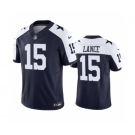 Men's Dallas Cowboys #15 Trey Lance Navy 2023 F.U.S.E. Thanksgiving Limited Stitched Football Jersey