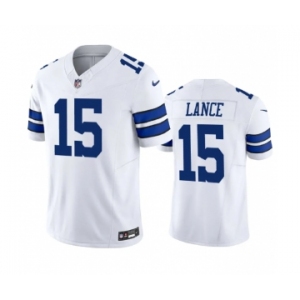 Men's Dallas Cowboys #15 Trey Lance White 2023 F.U.S.E. Limited Stitched Football Jersey