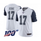 Men's Dallas Cowboys #17 Allen Hurns Limited White Rush Vapor Untouchable 100th Season Football Jersey