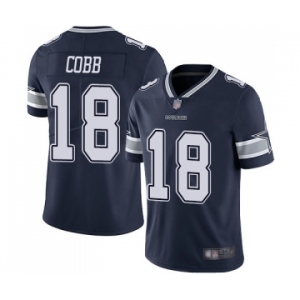 Men's Dallas Cowboys #18 Randall Cobb Navy Blue Team Color Vapor Untouchable Limited Player Football Jersey