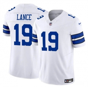 Men's Dallas Cowboys #19 Trey Lance White 2023 F.U.S.E Vapor Untouchable Limited Football Stitched Jersey