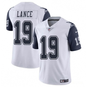 Men's Dallas Cowboys #19 Trey Lance White Color Rush Limited Football Stitched Jersey