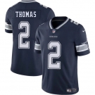 Men's Dallas Cowboys #2 Juanyeh Thomas Navy 2025 Vapor Untouchable Limited Football Stitched Jersey