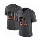 Men's Dallas Cowboys #21 Ezekiel Elliott Limited Black USA Flag 2019 Salute To Service Football Jersey