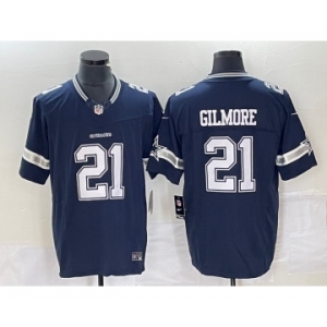 Men's Dallas Cowboys #21 Ezekiel Elliott Navy Blue 2023 FUSE Vapor Untouchable Stitched Jersey