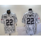 Men's Dallas Cowboys #22 Emmitt Smith Arctic Camo 2024 FUSE Salute to Service Limited Stitched Jersey