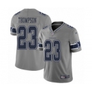 Men's Dallas Cowboys #23 Darian Thompson Limited Gray Inverted Legend Football Jersey